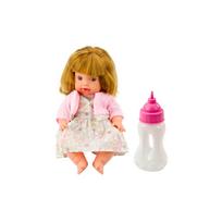 Kūdikio lėlė su maitinimo buteliuku suknelė Powder Pink Sounds 30cm