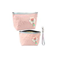 Pieštukinė - kosmetinė Shiny Dots Powder Pink 23x16cm