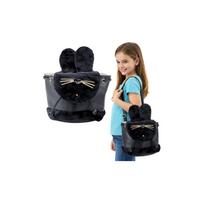 Kuprinė Pliušinės zuikio ausys 22cm 4L, juoda