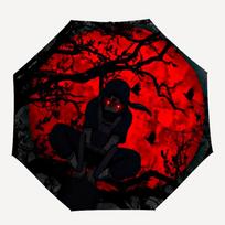1pc Naruto Moonlit Silhouette Automatic Open/Close Umbrella   Compact Travel Umbrella, 8 Rib Heavy Duty, Perfect for Women & Men    a0923166
