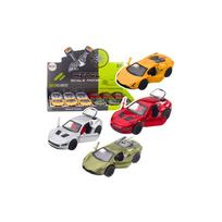 Metalinis sportinis automobilis su važiavimo žibintais garsai Mišinys