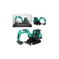 Vikšrinis ekskavatorius Metalinis kolekcinis modelis Huina Green 1:80