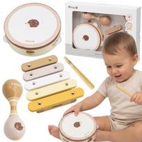 Muzikos instrumentų rinkinys su ežiuku VIGA PolarB
