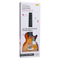 Elektrinė gitara vaikams 3+ raudona + ausinės su mikrofonu + šviesos garsai