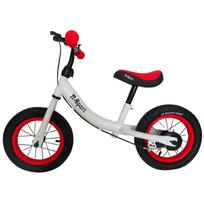 Balansinis dviratis R3 raudonai-baltas „R-Sport“ 12 colių su stabdžiu ir skambučiu