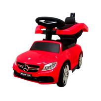 Paspiriama mašinėlė Mercedes AMG C63 su muzika, raudona