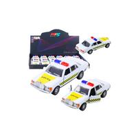 Metalinis Klasikinis policijos automobilis Baltas 1:32