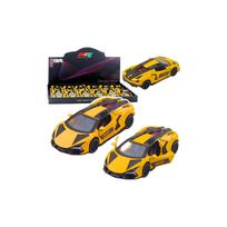 Metalinis Sportinis lenktyninis automobilis Geltonas 1:32