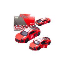 Metalinis Sportinis automobilis Žibintai garsai raudonas 1:43