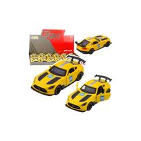 Metalinis Lenktyninis automobilis Geltonas 1:43
