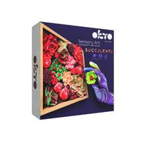 Kūrybinis Modelino rinkinys - 3D tapyba Wood&ampampCraft Succulents Passion (21x21cm)
