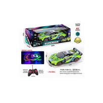 RC lenktyninis automobilis šviečia naktį 1:12