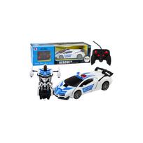 R/C policijos automobilis 2in1 robotas Garsai Šviesos