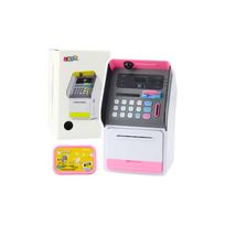 Seifas ATM taupyklė PIN kortelė rožinė
