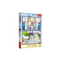 Dėlionė - 2x24 - Funny Bluey - Trefl 34446