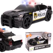 Policijos automobilis 1:20 šviesos garsas juodas