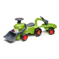 FALK Traktorius "Claas Rider" su krautuvu ir kaušine priekaba
