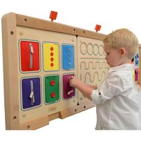 Sieninė lenta MASTERKIDZ Atidarymo ir uždarymo užtrauktukai Mygtukai Montessori