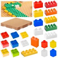 Statybinių kaladėlių rinkinys MASTERKIDZ STEM 135 el. su plokščių perdanga 4 vnt.