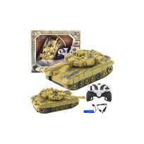Nuotoliniu būdu valdomas RC karinis tankas T90 Šviesos garsai Smėlio sp. 1:18