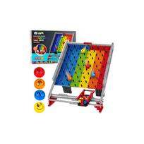 Konstruktorius su kamuoliuko takeliu Bricks Rainbow Board Slide Ball Catching Game 477 el.
