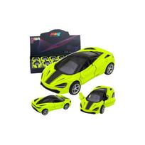 Metalinis sportinis automobilis žibintai garsai žalias 1:32
