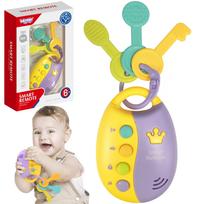Interaktyvūs automobilio rakteliai WOOPIE BABY su nuotolinio valdymo pultu ir 2-in-1 kramtuku