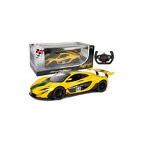 Nuotoliniu būdu valdomas McLaren P1 GTR Rastar, geltonas, 1:14