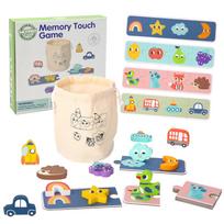 Sensorinė dėlionė WOOPIE GREEN Memory Shapes, FSC