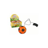 PU futbolo kamuolys su „Jojo“ gumine virvele, skirtas atšokimui, 6 cm, oranžinis
