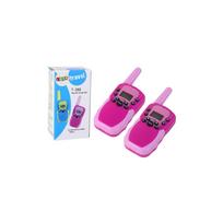 Vaikiškos racijos Walkie-talkie, rožinė, veikimo nuotolis 3 km