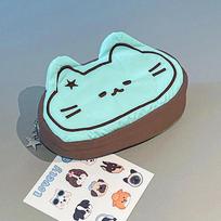Kawaii Minkštas Katės Pieštukinė Miela Animacinė Pieštukų Dėklas Raštinės Reikmenų Laikymo Krepšys Didelės Talpos Kosmetikos Krepšys Mokyklos Biuro Reikmenys