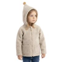 Vaikiška vilnonė striukė „Meri Sierra“ 110/116 dydžio, smėlio spalvos