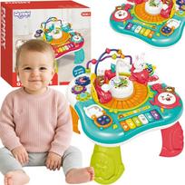 Interaktyvus mokomasis stalas su pianinu su garsais WOOPIE BABY 2-in-1