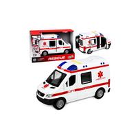 Greitosios pagalbos automobilis, neštuvai, variklis, šviesos, garsai, balta, 1:10