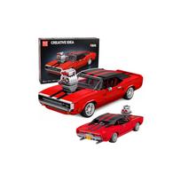 Konstruktorius Charger sportinis automobilis, raudonas, 1869 el.