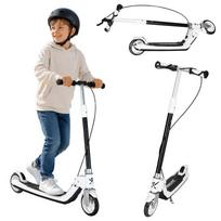 Sulankstomas paspirtukas TRIKE FIX dviejų ratų LED su dvigubais stabdžiais, juodas
