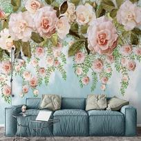 Wallpaper Modern Simple Flowers Murals Living Room Bedroom Home Decor Wall Papers For Walls 3d 200 cm(W) x 140 cm(H)