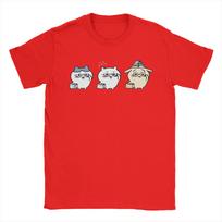 Men Nerdy Chiikawas and Friends Book Club Hachiware Usagi T Shirt  Pure Cotton Tops Vintage Crew Neck Tee Shirt Gift TShirt M