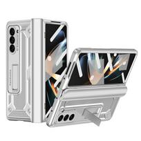 For For Samsung Galaxy Z Fold 5 4 3 2 5G Armor Hinge Hidden Bracket PC Phone Case Screen Protector Film Shockproof Protector Case For Galaxy Z Fold 5