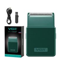 New VGR Shaver Professional Hair Trimmers Rechargeable Beard Trimmer Electric Shaver Reciprocating Razor Travel Shaver for Man Personal Care V-376 žalia