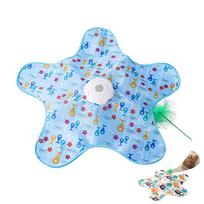Interactive Cat Toys, Automatic Fun Hide and Seek Cat capture Toy,Training Cats to Move Flexibly Built-in Simulated Feathers