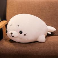 New Cute and Cute Puff Seal Toy Plush Soft Strip Sea Lion Toy 50cm