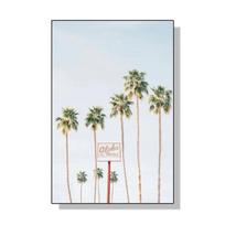 Pink Nordic Summer Holiday Travel Beach Surf Ocean Art Poster Canvas Painting Wall Art for Living Room Bedroom Home Decoration 21X30CMNo Framed