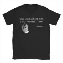 Unisex TShirts I Know Nothing Socrates Quote Humorous 100 Cotton Tee Shirt Short Sleeve Greek Wise T Shirts Crewneck Clothes S
