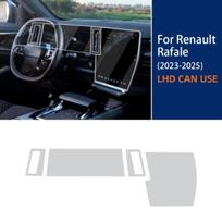 TPU Interior Protective Film for Renault Rafale 2023-2025 Anti-Scratch Transparent Self-Healing Car Interior Sticker Set / Transparent / RHD juoda
