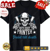Auto Body Painter Paint, Car Painter Car Detailer T-Shirt L