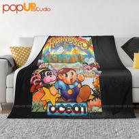 Rainbow Island Videogame Arcade Anni 80 Commodore Ultra-Soft Blanket Quilt Winter Sofa Cover Bed Covers Size: 75*100cm, Weight: 230 GSM