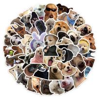 50PCS Cute Puppy Stickers Corgi Shiba Inu Stickers Waterproof Meme Dog Stickers  Birthday Gift B