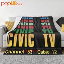 Civic Tv Premium Videodrome Inspired Ultra-Soft Blanket Quilt Winter Sofa Cover Bed Covers Size: 75*100cm, Weight: 230 GSM